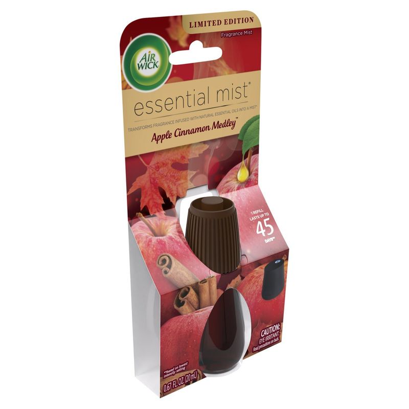 Air Wick Essential Mist Apple Cinnamon Fragrance Mist Limited Edition, 0.67 fl oz