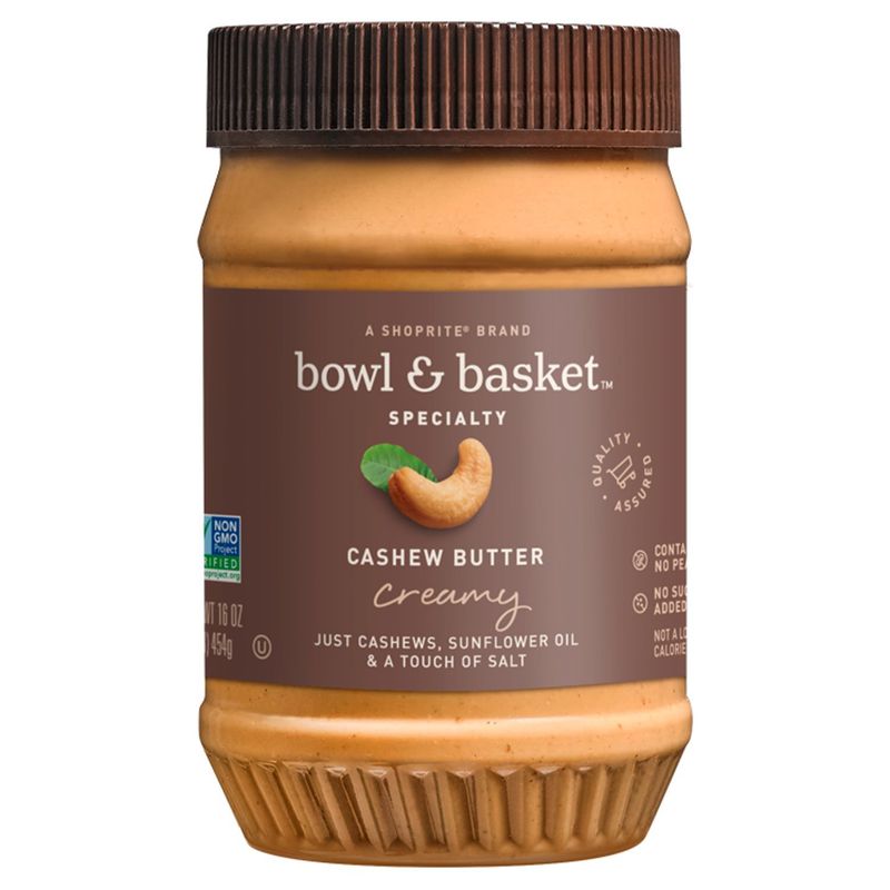Bowl &amp; Basket Specialty Creamy Cashew Butter, 16 oz