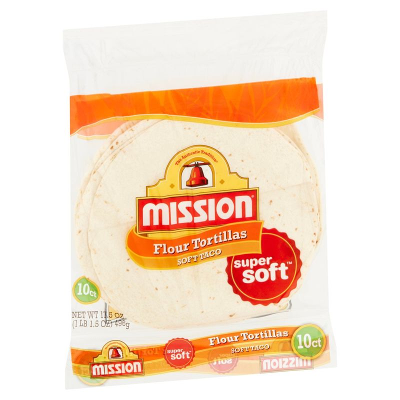 Mission Soft Taco Flour Tortillas, 10 count, 17.5 oz
