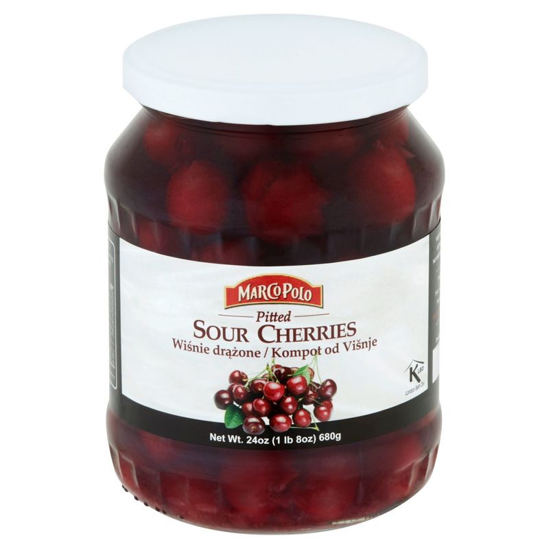 Marco Polo Pitted Sour Cherries, 24 oz