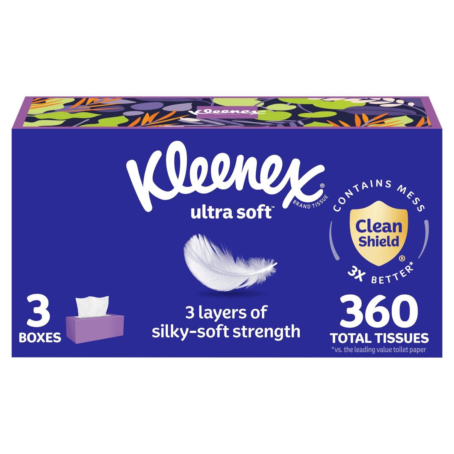 Kleenex Ultra Soft Tissues, 120 3-ply, 360 count