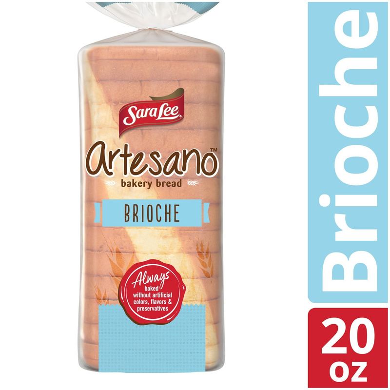 Sara Lee Artesano Brioche Bakery Bread, 1 lb 4 oz