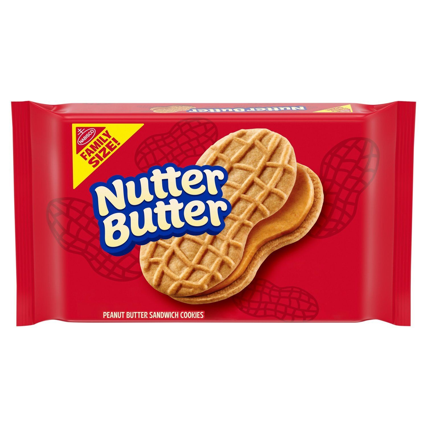 Nabisco Nutter Butter Peanut Butter Sandwich Cookies Family Size, 16 oz
