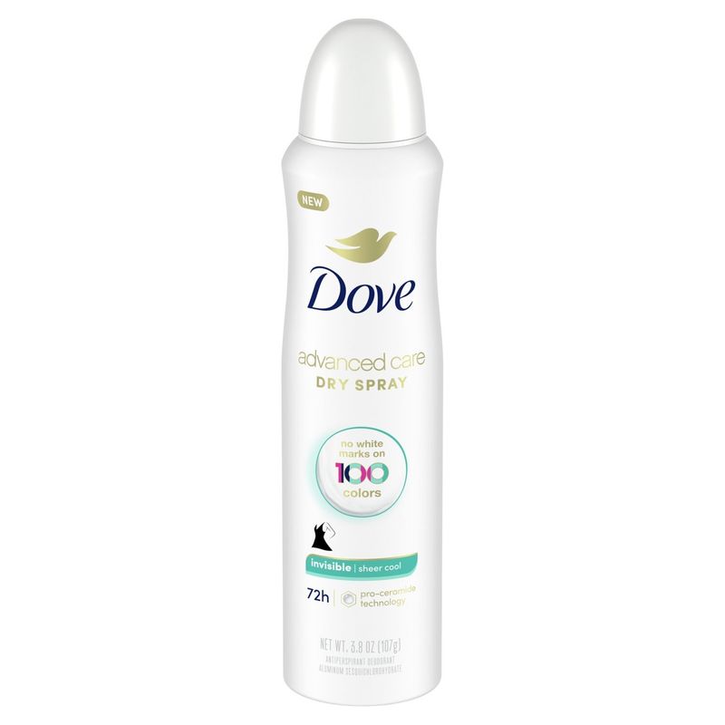 Dove Advanced Care Dry Spray Invisible Sheer Cool Antiperspirant Deodorant, 3.8 oz