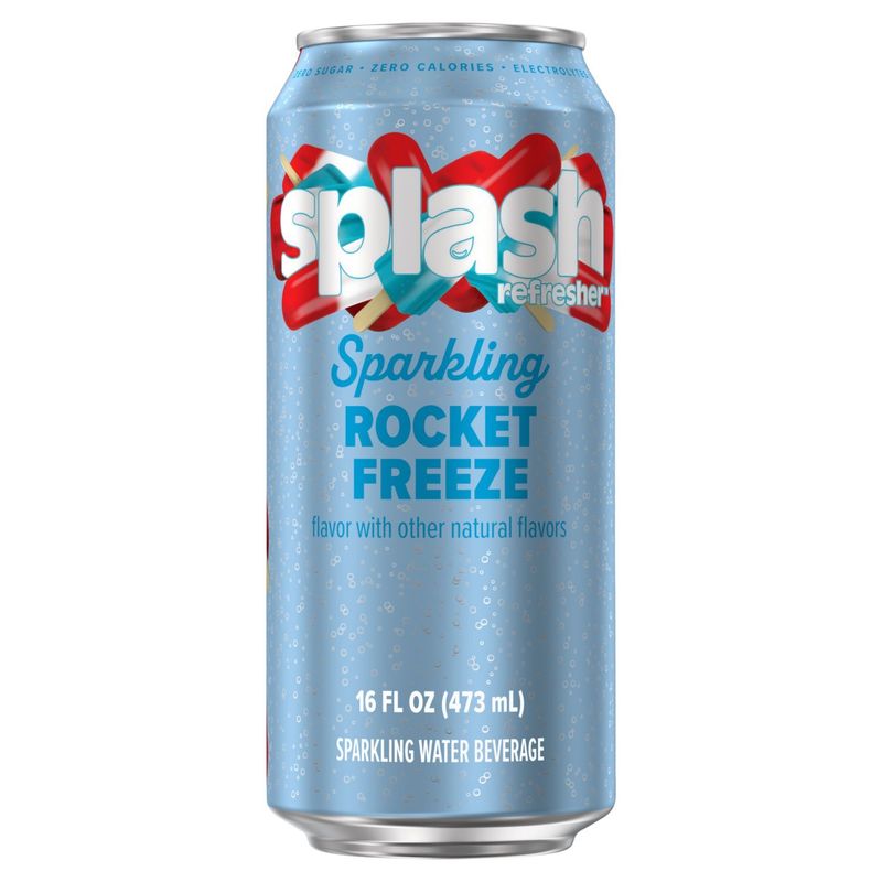 Splash Refresher Rocket Freeze Sparkling Water Beverage, 16 fl oz