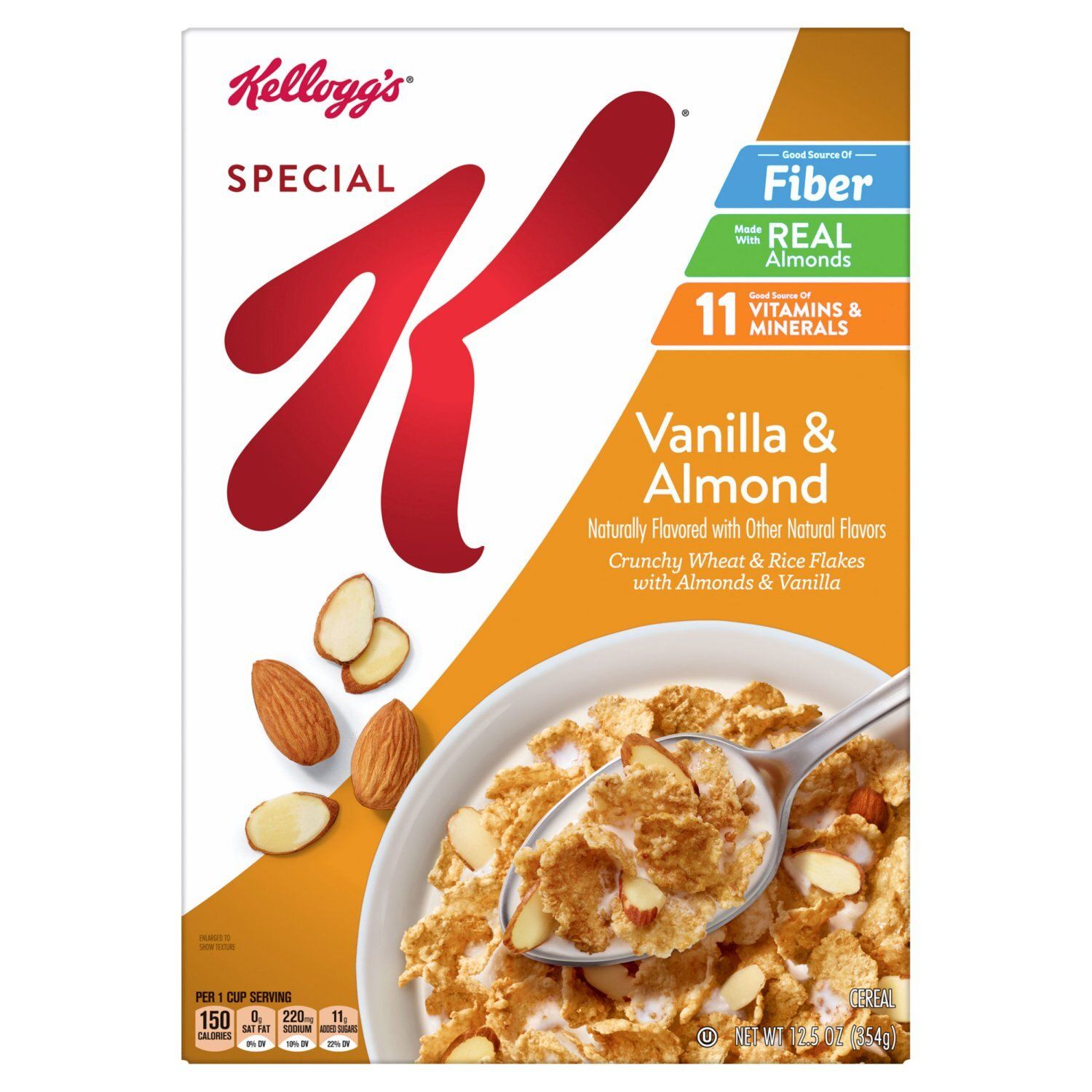 Kellogg's Special K Vanilla &amp; Almond Cereal, 12.5 oz