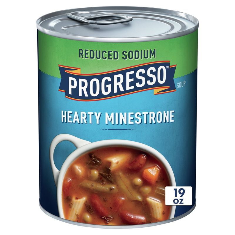 Progresso Reduced Sodium Hearty Minestrone Soup, 19 oz