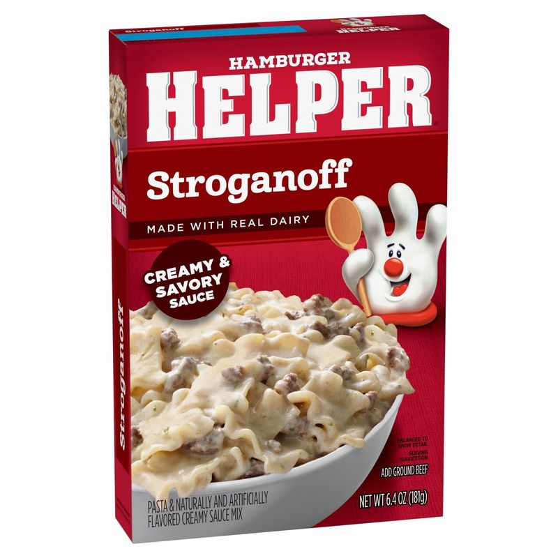 Hamburger Helper Stroganoff Pasta &amp; Creamy Sauce Mix, 6.4 oz