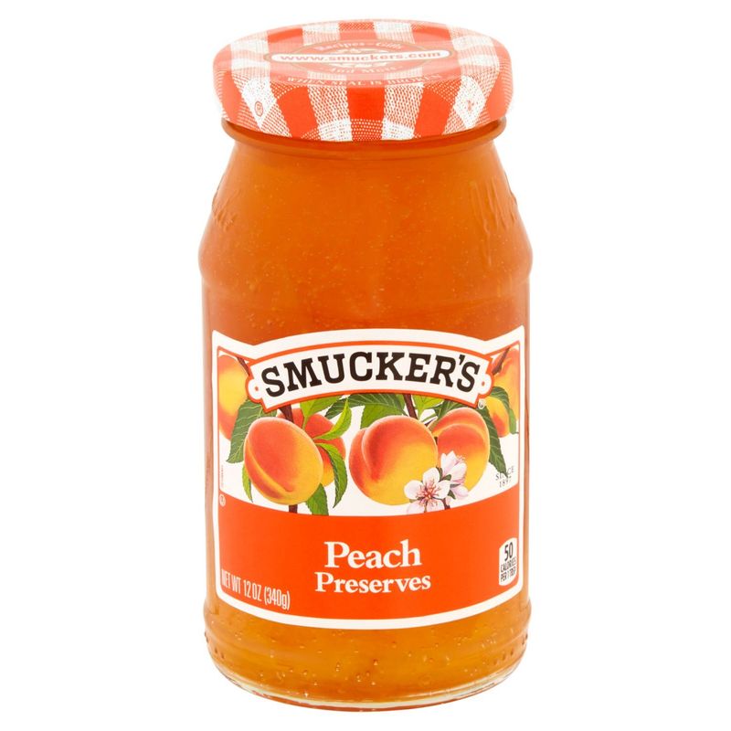 Smucker's Peach Preserves, 12 oz