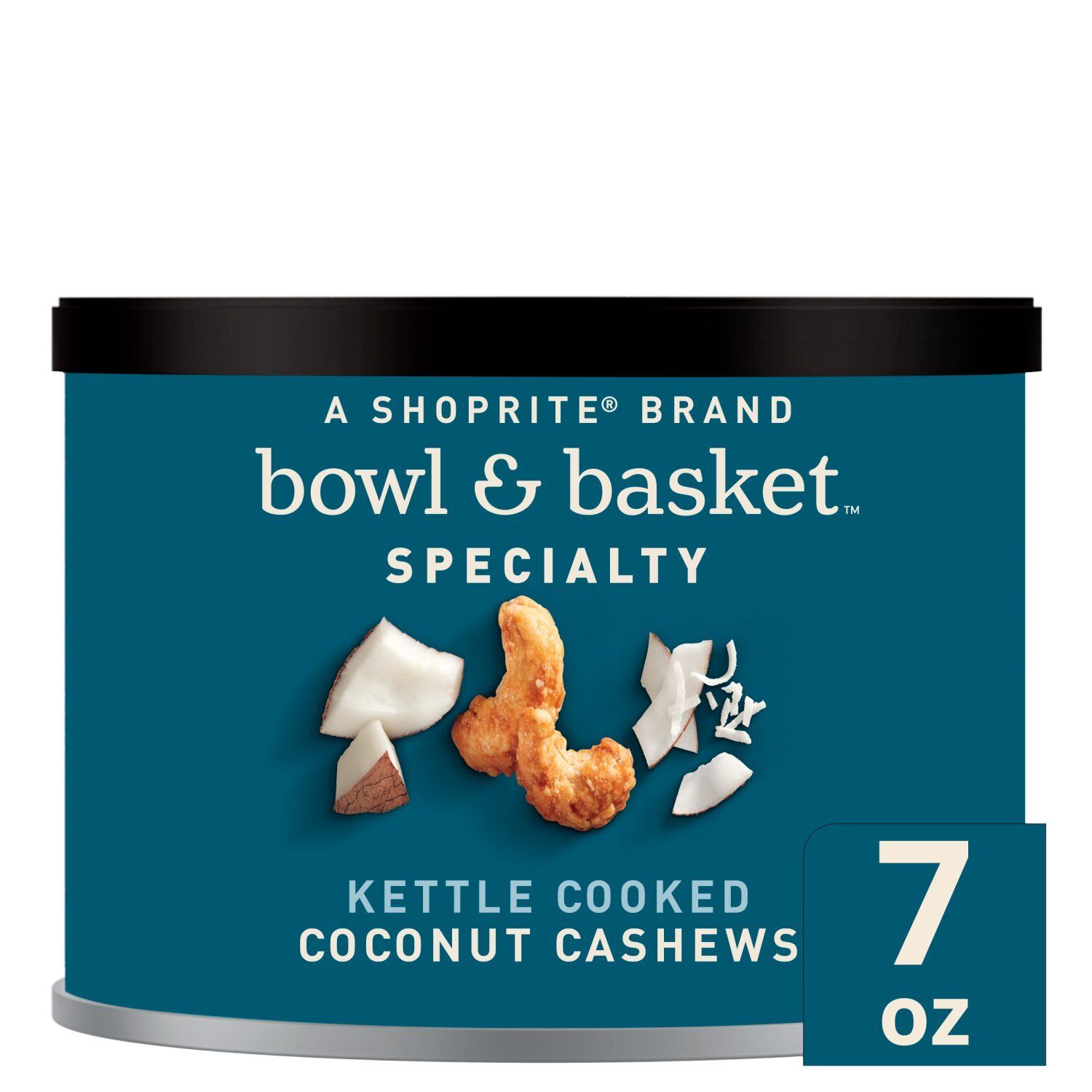 Bowl &amp; Basket Specialty Kettle Cooked Coconut Cashews, 7 oz