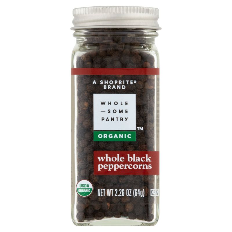 Wholesome Pantry Organic Whole Black Peppercorns, 2.26 oz
