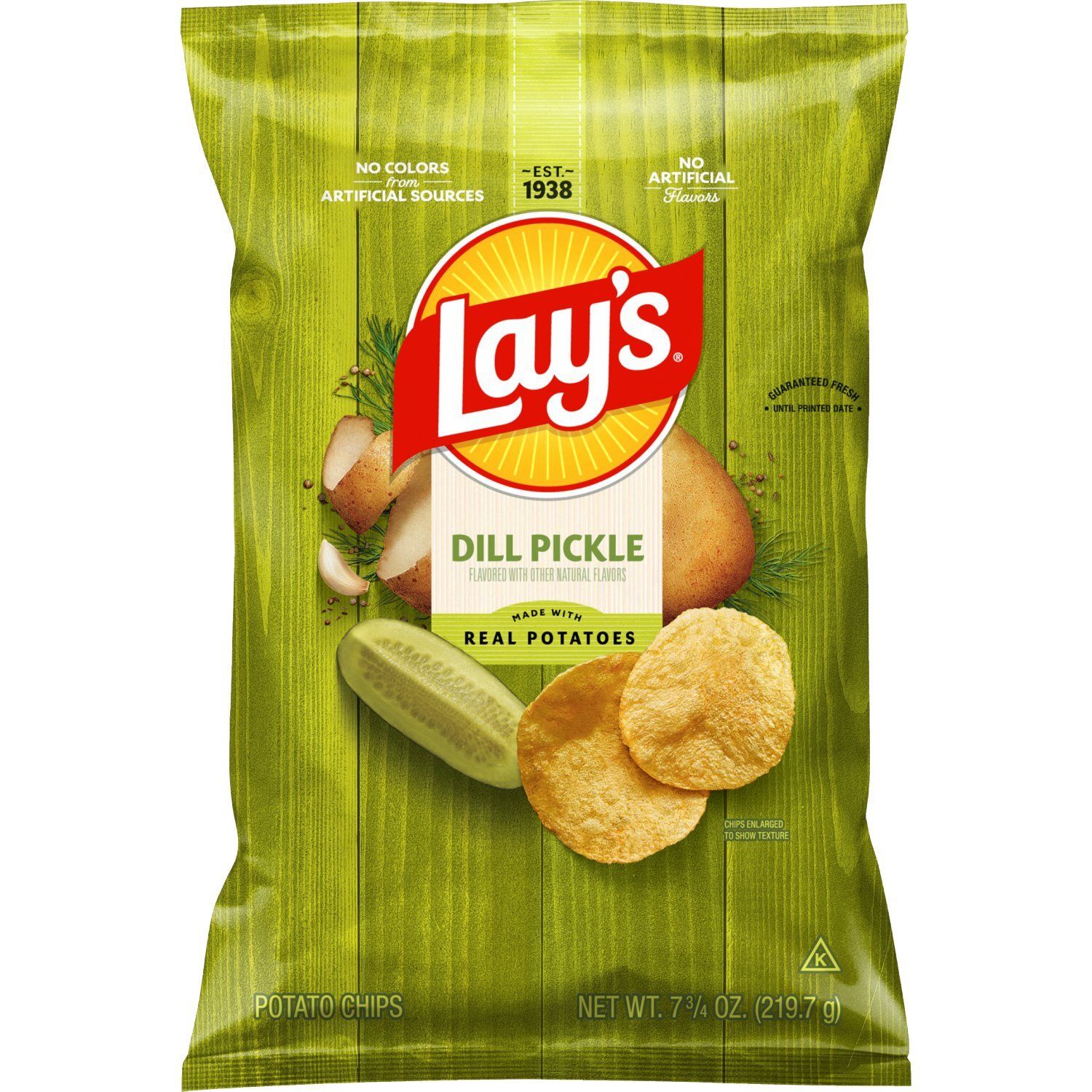 Lay's Potato Chips Dill Pickle 7 3/4 Oz