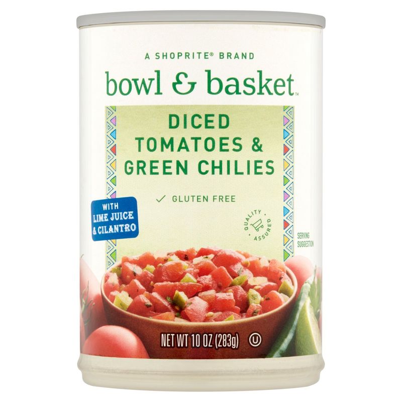 Bowl &amp; Basket Diced Tomatoes &amp; Green Chilies, 10 oz