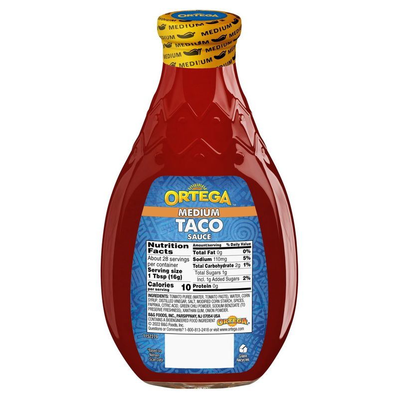 Ortega Taco Sauce - Medium, 16 oz