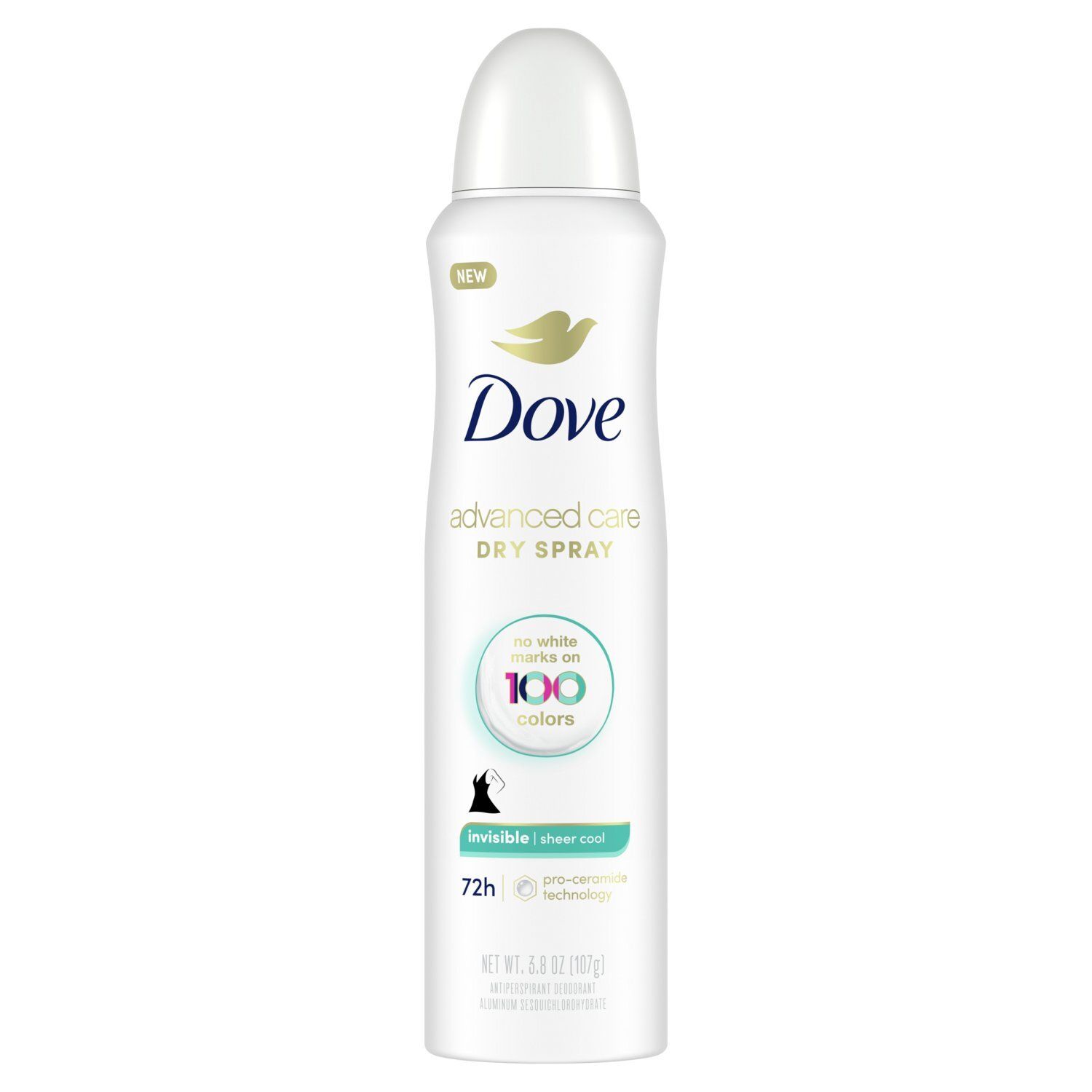 Dove Advanced Care Dry Spray Invisible Sheer Cool Antiperspirant Deodorant, 3.8 oz