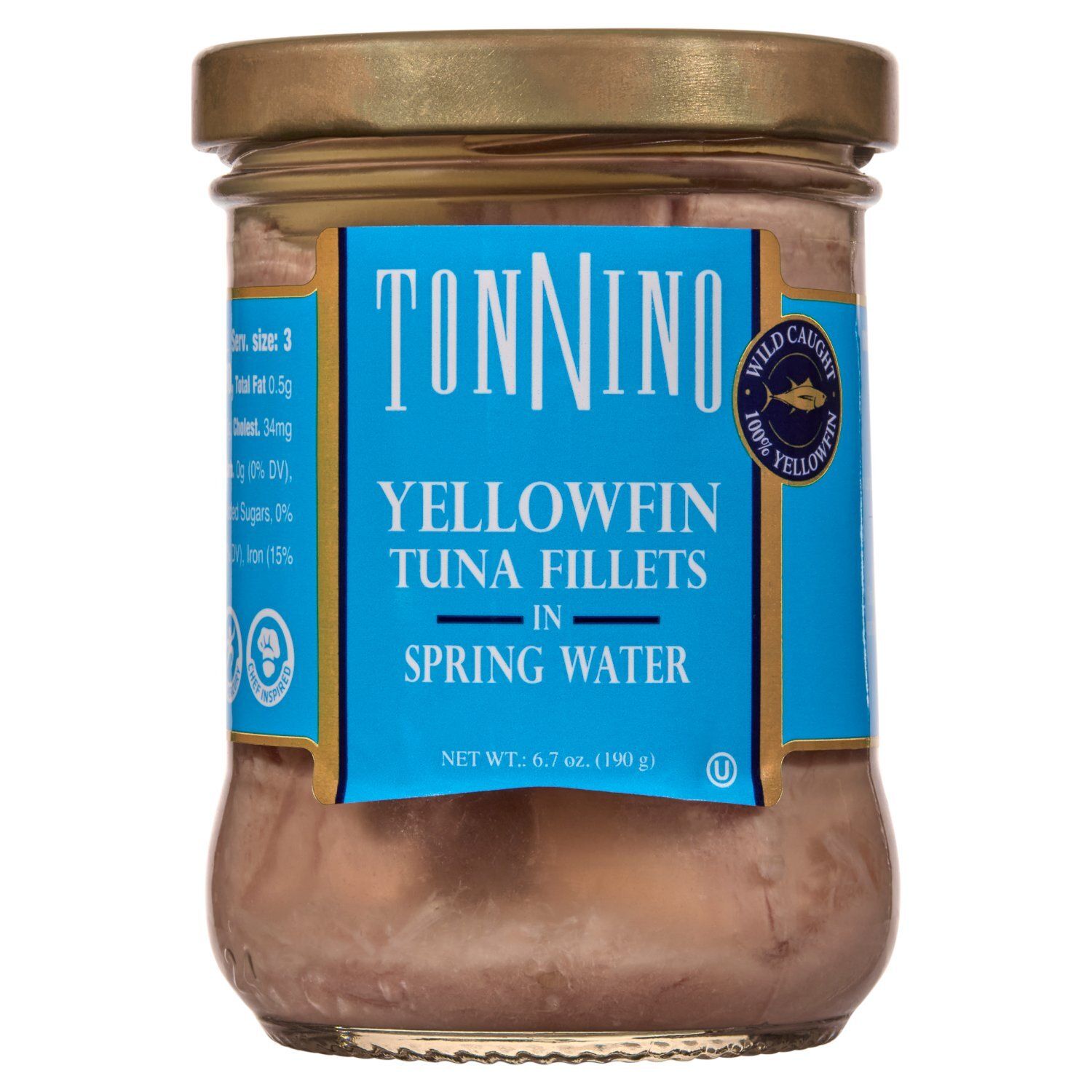 Tonnino Yellowfin Tuna Fillets in Spring Water, 6.7 oz