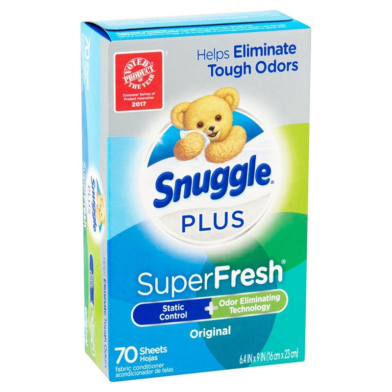 Snuggle Plus SuperFresh Original Fabric Conditioner Sheets, 70 count