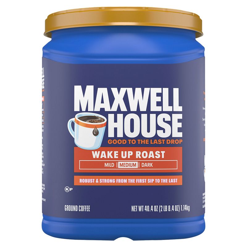 Maxwell House Wake Up Roast Medium Ground Coffee, 40.4 oz