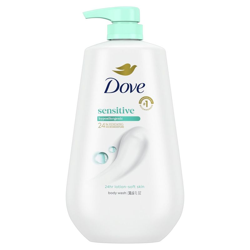 Dove Hypoallergenic Sensitive Body Wash, 30.6 fl oz
