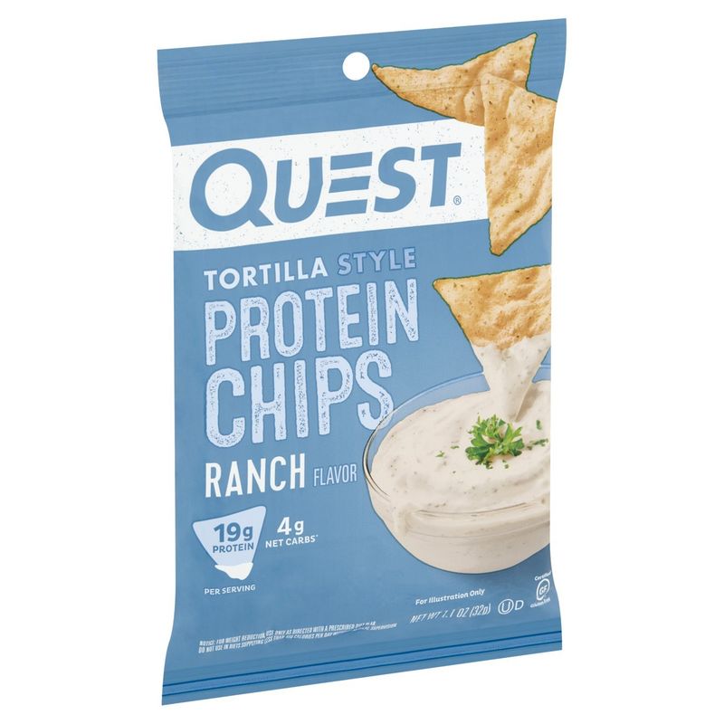 Quest Ranch Flavor Tortilla Style Protein Chips, 1.1 oz