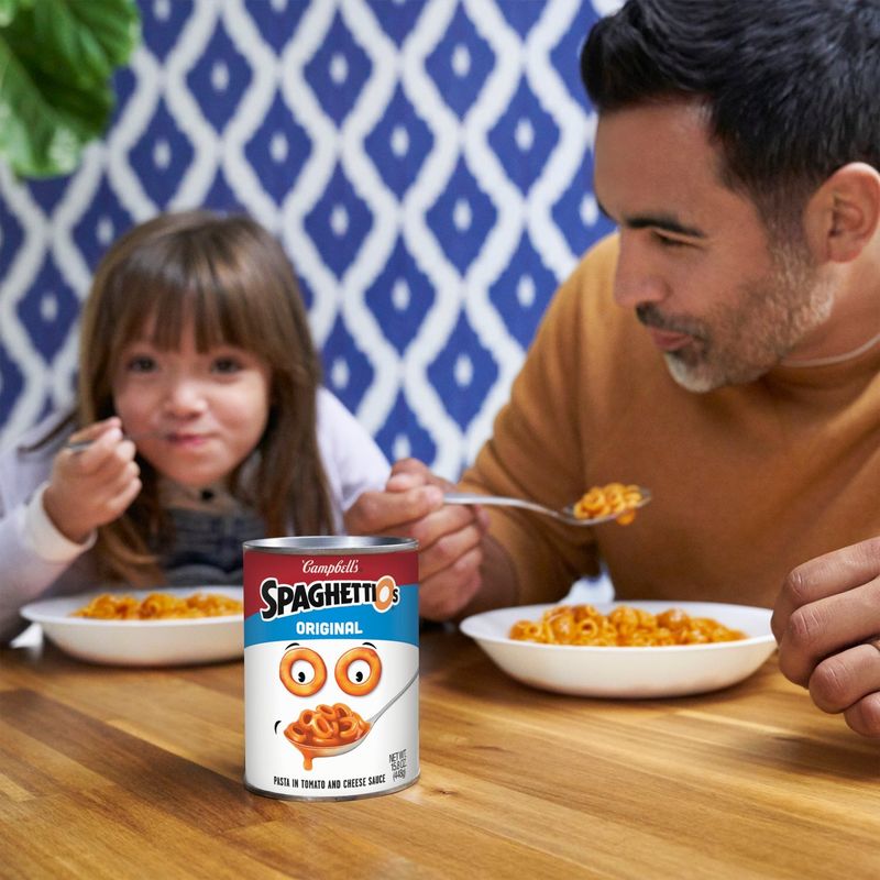 Campbell's SpaghettiOs Original Pasta in Tomato and Cheese Sauce, 15.8 oz, 4 count