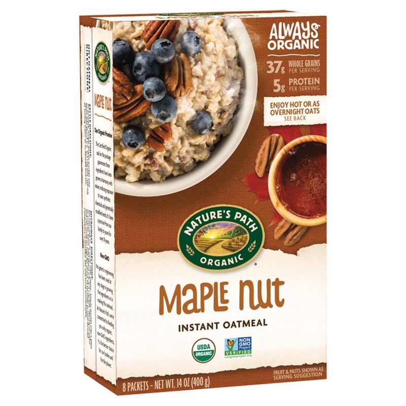 Nature's Path Maple Nut Instant Oatmeal, 14 oz
