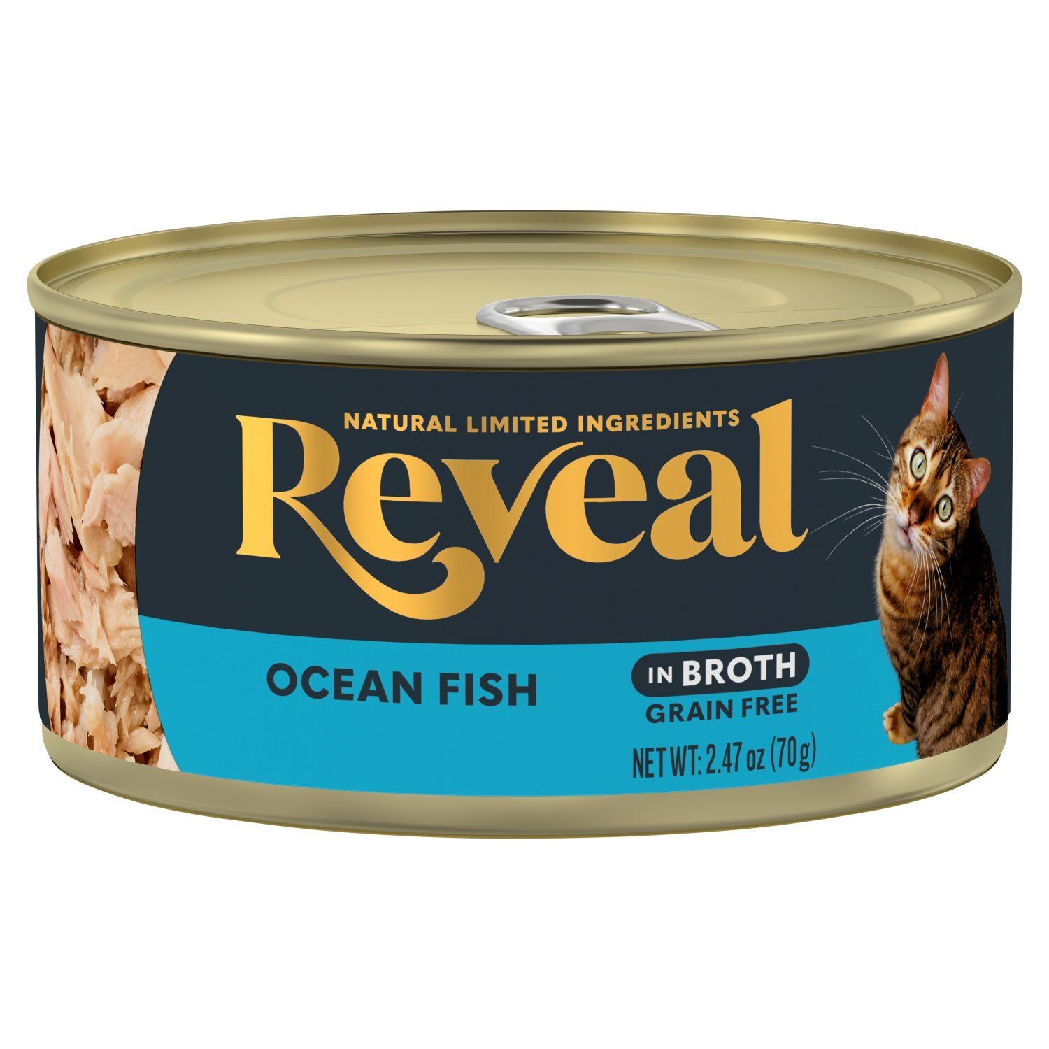 Reveal Grain Free Ocean Fish in Broth Cat Food Mixer, 2.47 oz