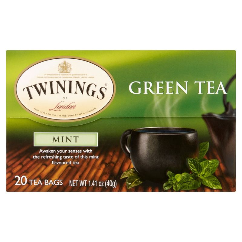 Twinings Mint Flavoured Green Tea Bags, 20 count, 1.41 oz