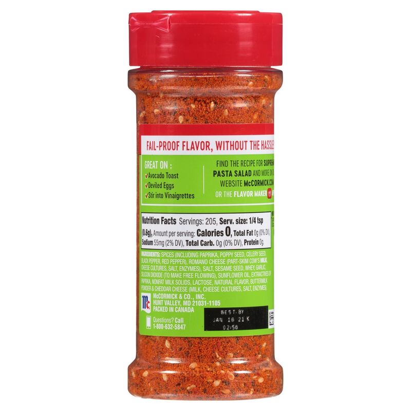 McCormick Perfect Pinch Salad Supreme Seasoning, 4.34 oz