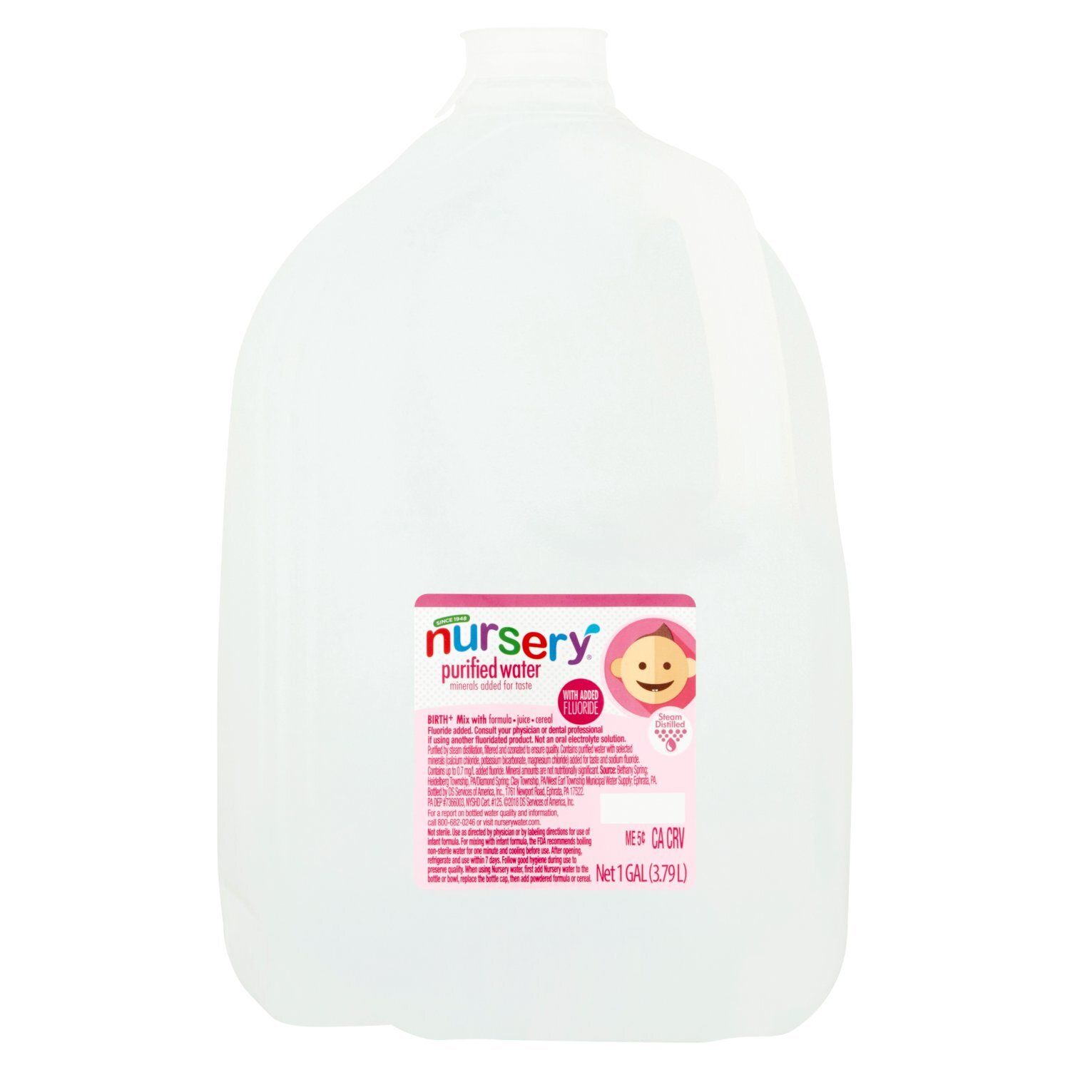 Nursery Purified Water, Birth+, 1 gal
