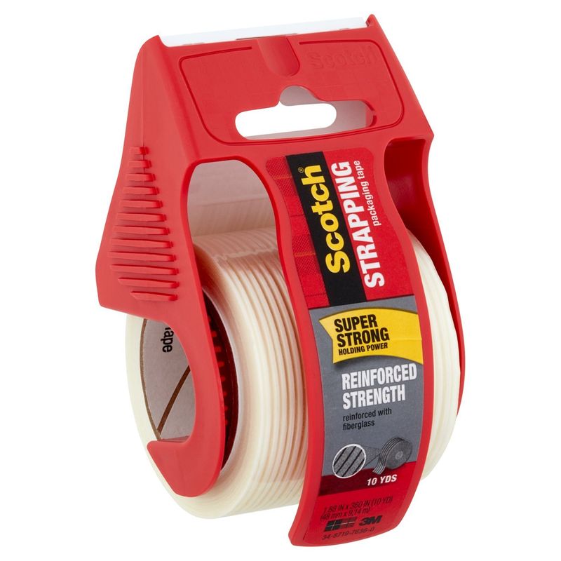 Scotch Strapping Packaging Tape, 1.88 in x 360 in (10 yd)