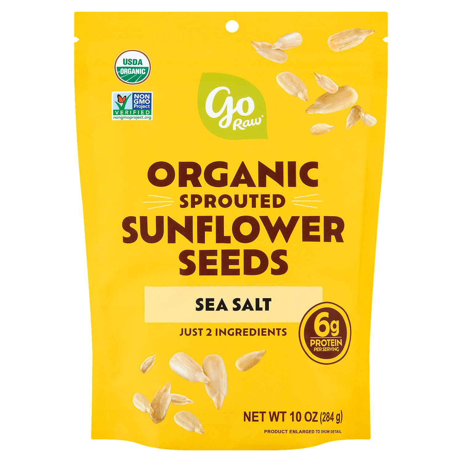 Go Raw Organic Sprouted Sea Salt Sunflower Seeds, 10 oz