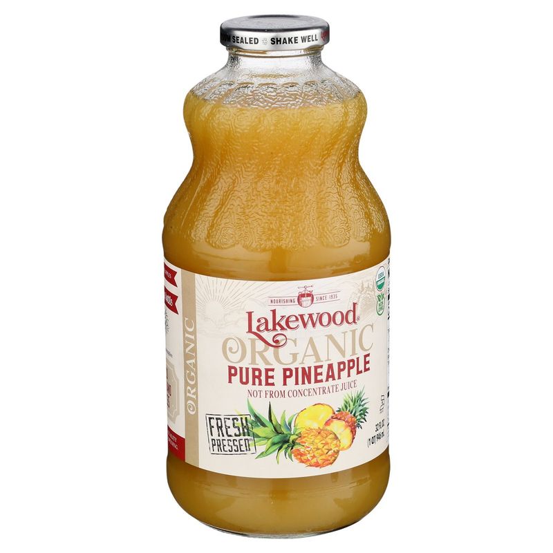 Lakewood Organic Pure Pineapple Juice, 32 fl oz