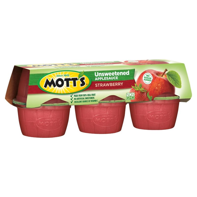 Mott's Strawberry Unsweetened Applesauce