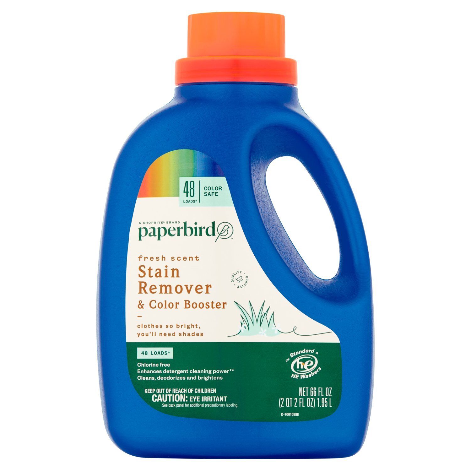 Paperbird Fresh Scent Stain Remover &amp; Color Booster, 48 loads, 66 fl oz
