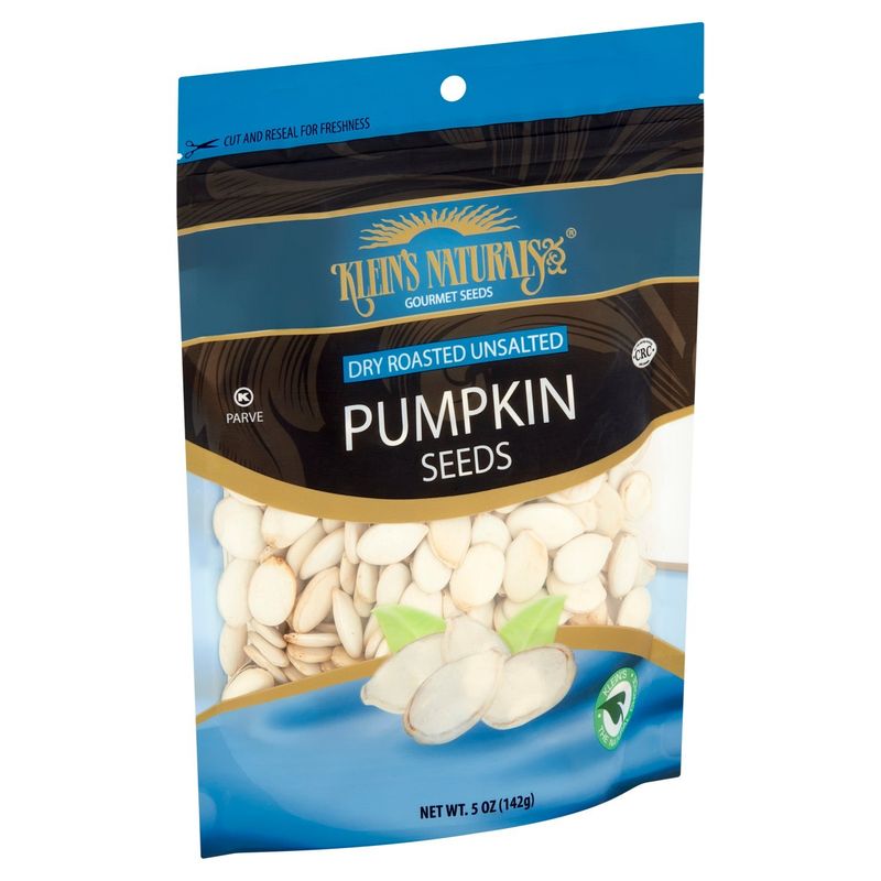 Klein's Naturals Dry Roasted Unsalted Pumpkin Seeds, 5 oz