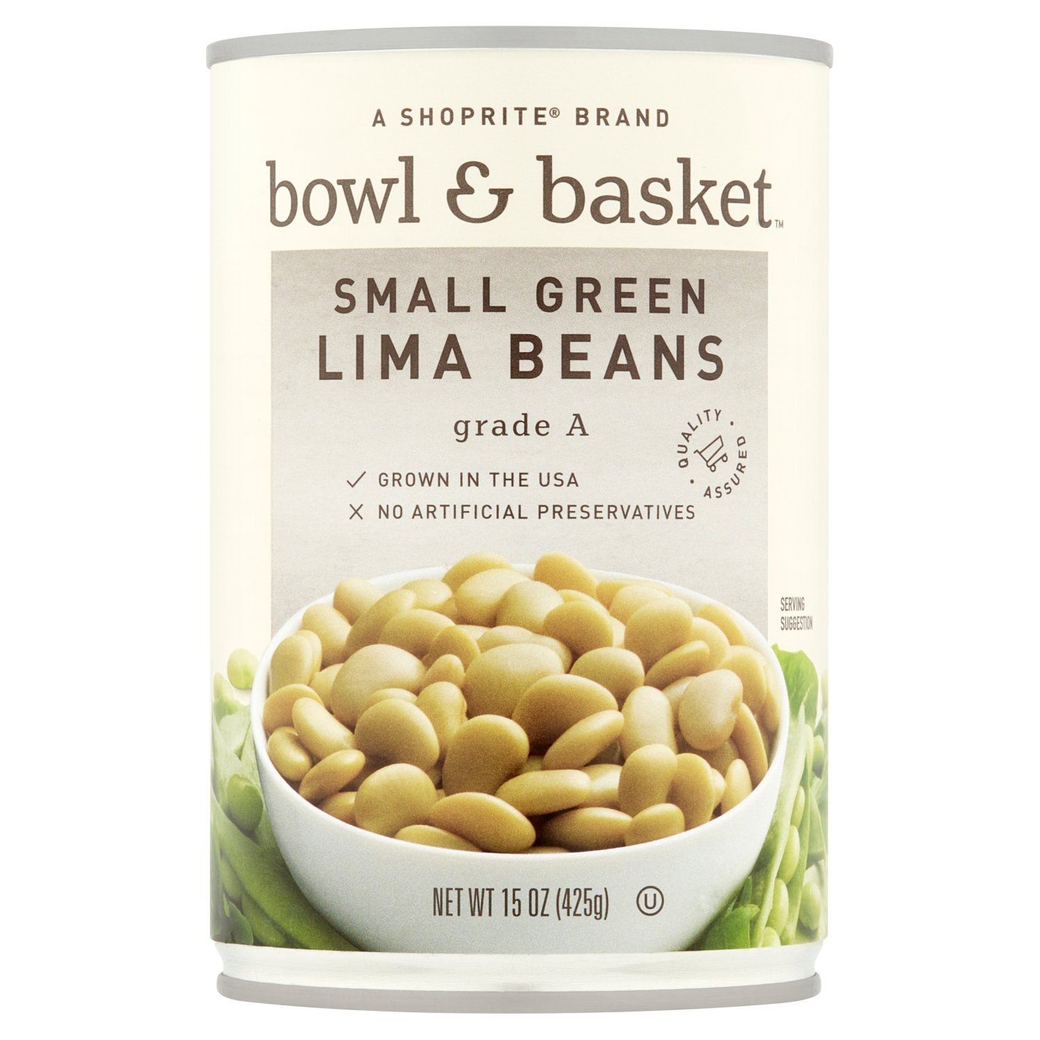 Bowl &amp; Basket Small Green Lima Beans, 15 oz