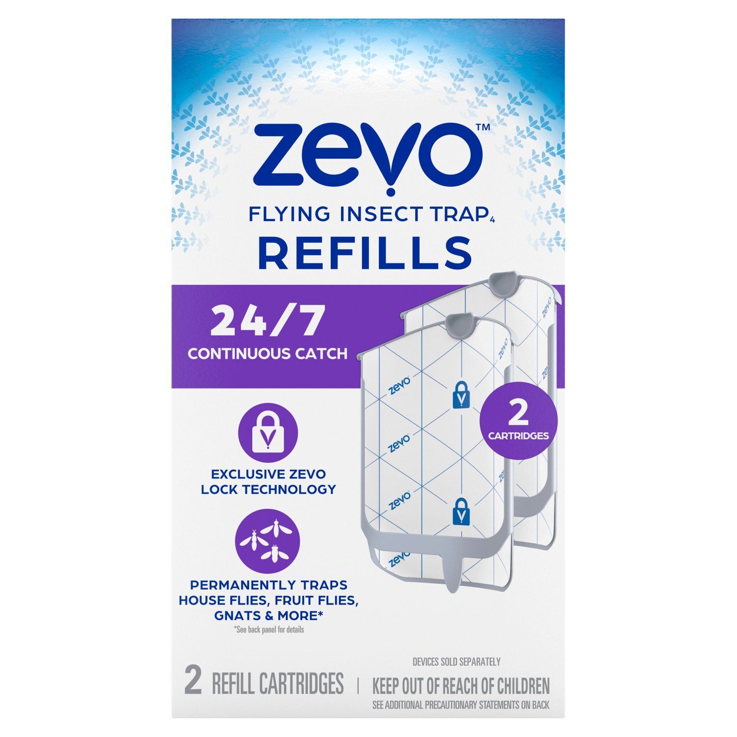 Zevo Flying Insect Trap₄ Refills, 2 count