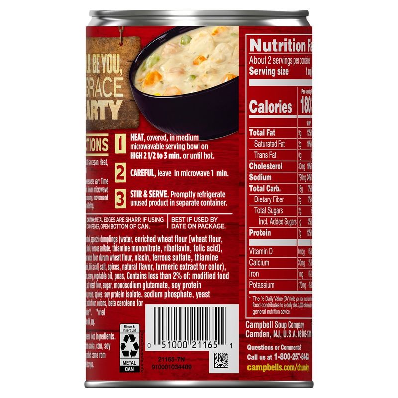 Campbell's Chunky Pub-Style Chicken Pot Pie Soup, 18.8 oz