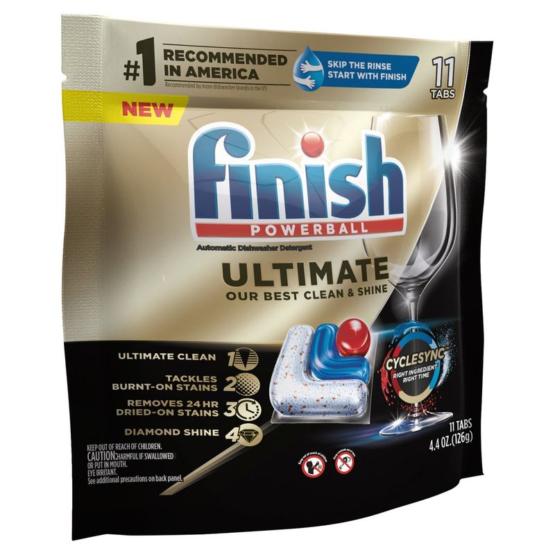 Finish Powerball Ultimate Automatic Dishwasher Detergent, 11 count, 4.4 oz