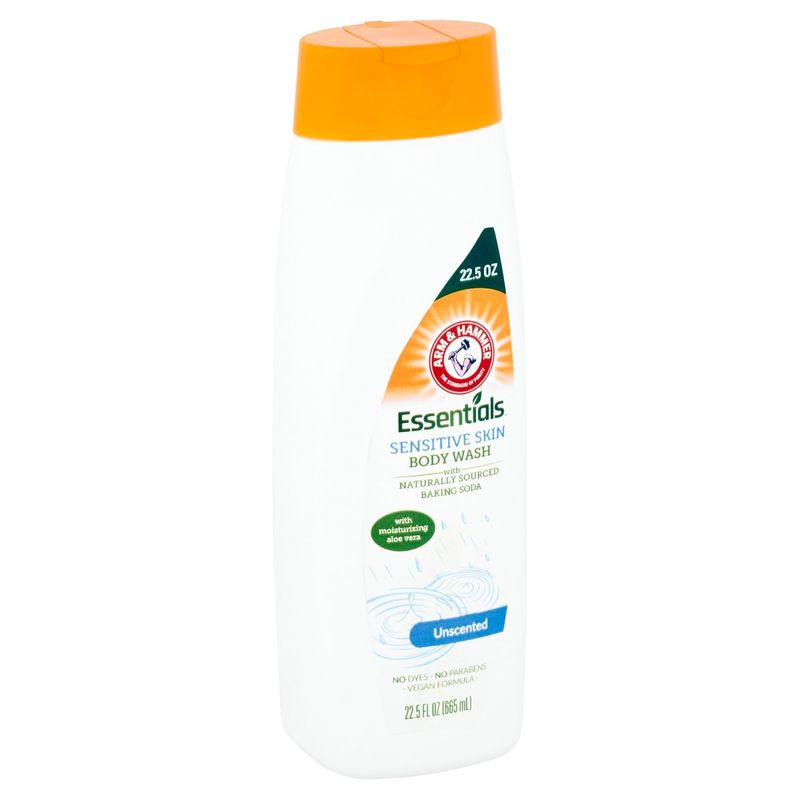 Arm &amp; Hammer Essentials Unscented Sensitive Skin Body Wash, 22.5 fl oz