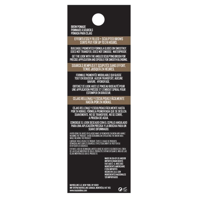 Maybelline New York Tattoo Studio 374 Soft Brown Brow Pomade, .11 oz