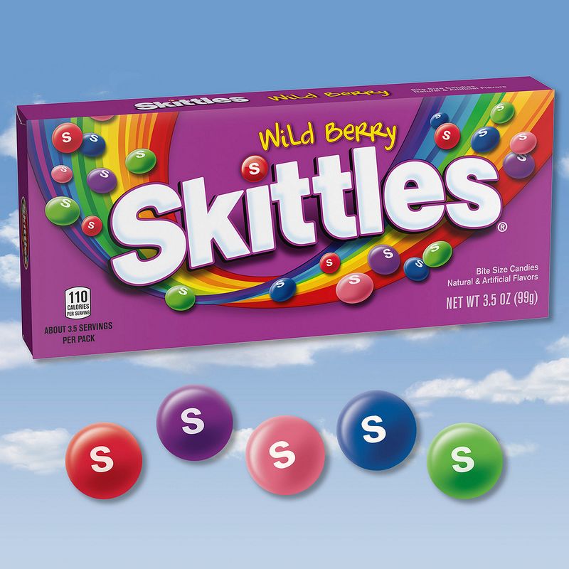 SKITTLES Wild Berry Chewy Candy Theater Box