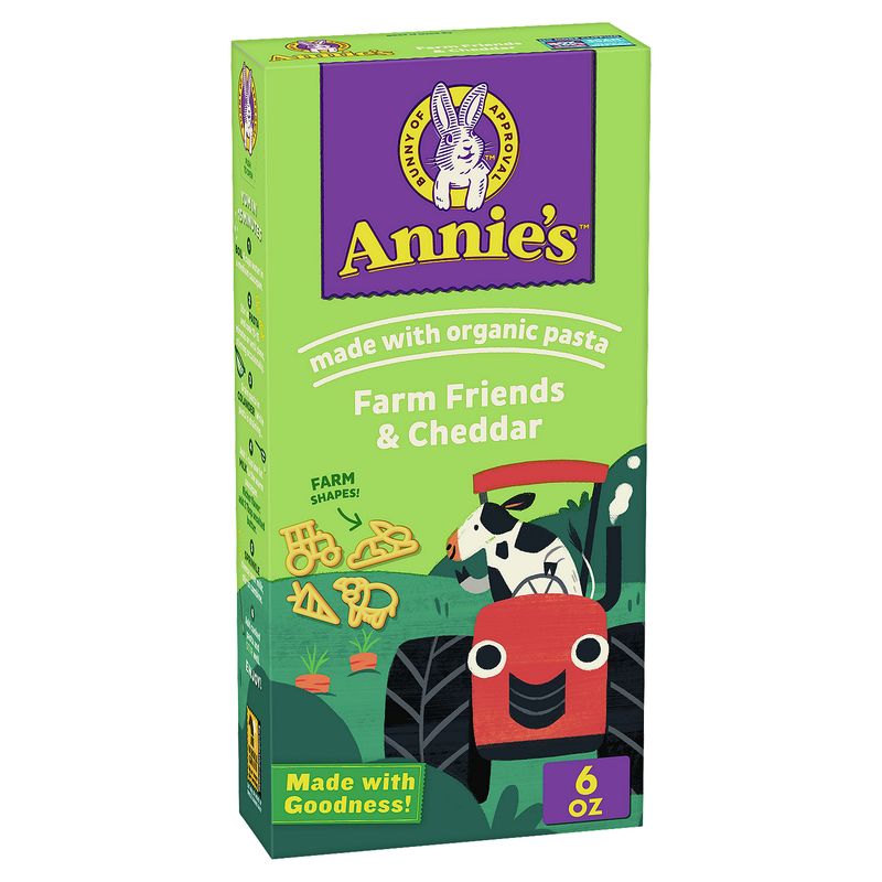 Annie's Farm Friends &amp; Cheddar Pasta &amp; Cheese, 6 oz