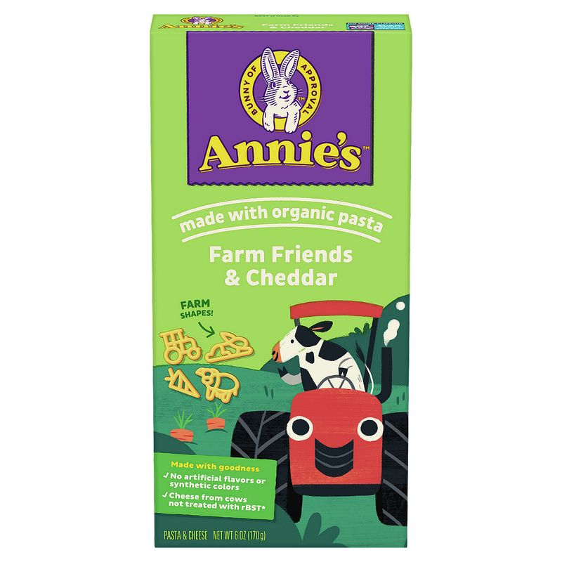 Annie's Farm Friends &amp; Cheddar Pasta &amp; Cheese, 6 oz