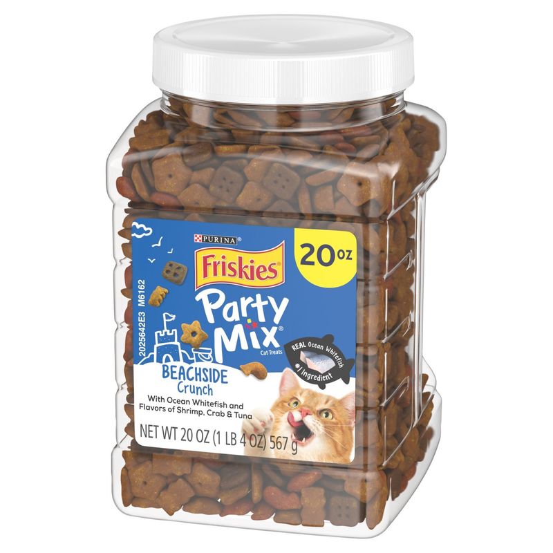 Purina Friskies Party Mix Beachside Crunch Cat Treats, 20 oz