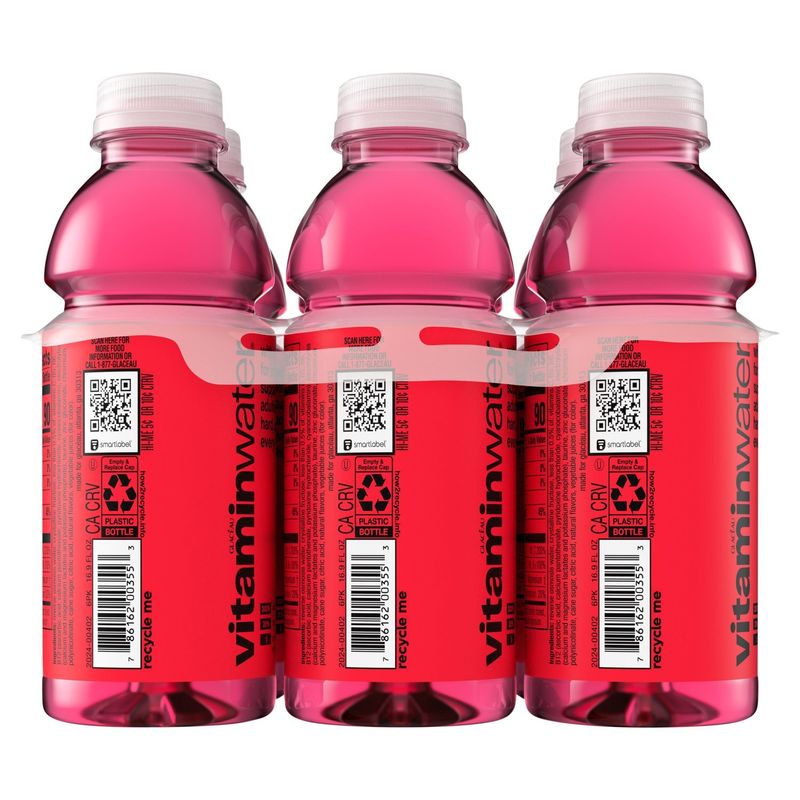 Glacéau Vitaminwater Power-C Dragonfruit Nutrient Enhanced Water Beverage, 16.9 fl oz, 6 count