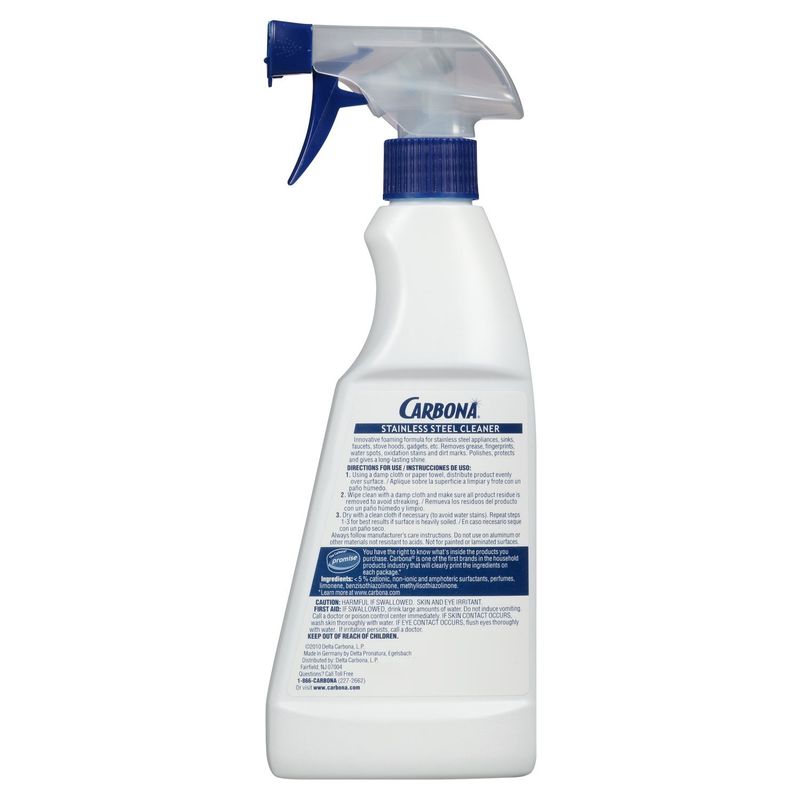 Carbona Stainless Steel Cleaner Value Size, 16.8 fl oz