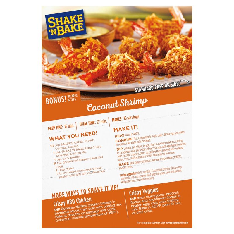 Shake 'N Bake Extra Crispy Seasoned Coating Mix, 5 oz