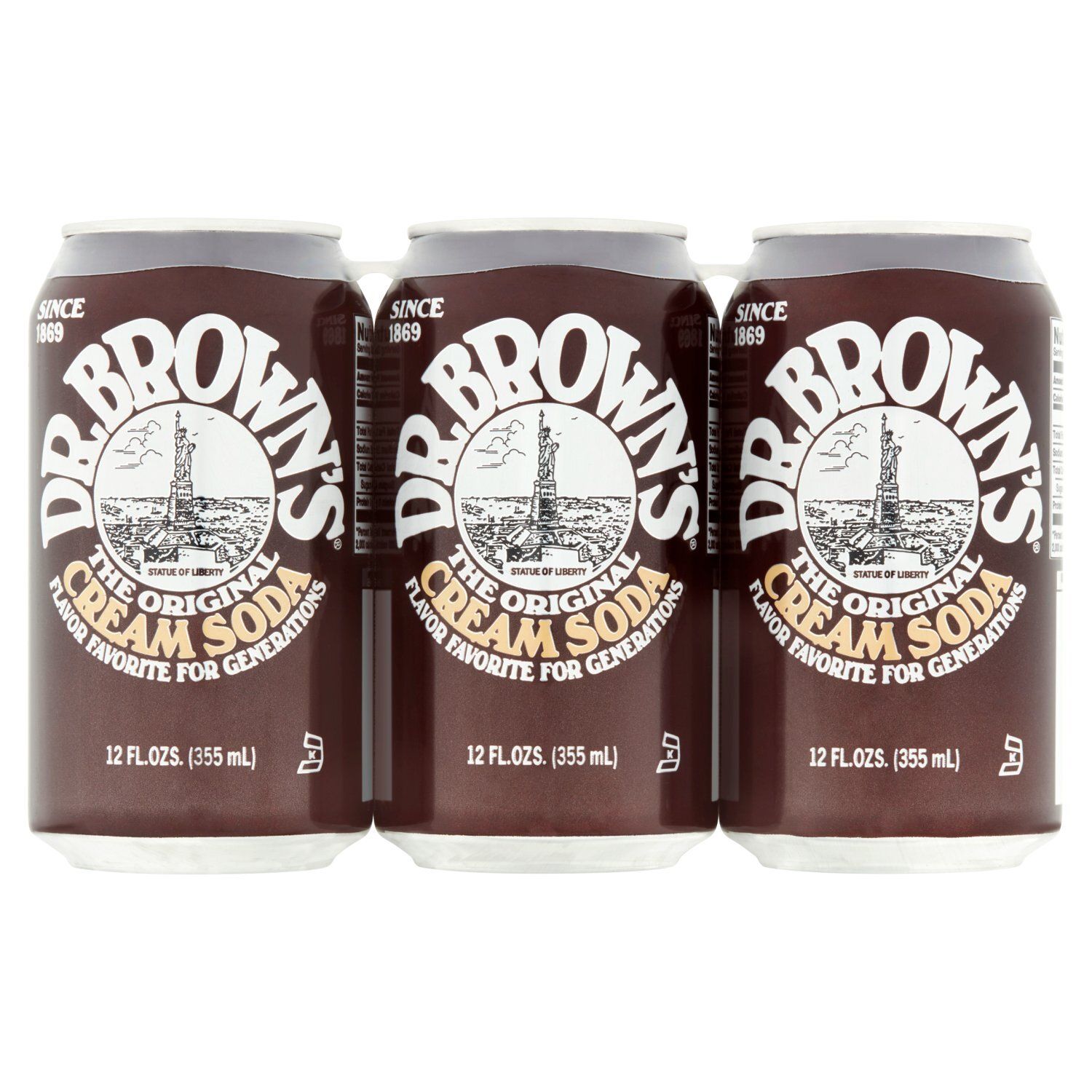 Dr. Brown’s The Original Cream Soda, 12 fl oz, 6 count